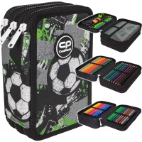 5. CoolPack Jumper 3 Piórnik Trzykomorowy z Wyposażeniem Let's Gol F067674