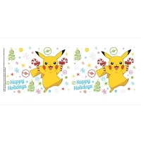 4. Kubek Pokemon - Pikachu - Wesłoych Świąt 
