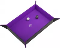 3. Gamegenic: Magnetic Dice Tray - Rectangular - Mata do Kości - Black/Purple