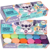 3. Coolpack Farby Plakatowe Pastelowe 12 Kolorów Stitch Pastel 91972PTR