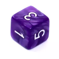 6. Komplet kości REBEL RPG - Perłowe - Granatowe