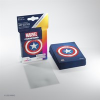 2. Gamegenic: MARVEL Art Sleeves (66 mm x 91 mm) - Koszulki na Karty - Captain America 50+1 szt.