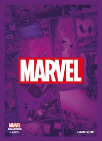 1. Gamegenic: MARVEL Art Sleeves (66 mm x 91 mm) - Koszulki na Karty - Purple 50+1 szt.