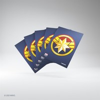 5. Gamegenic: MARVEL Art Sleeves (66 mm x 91 mm) - Koszulki na Karty - Captain Marvel 50+1 szt.