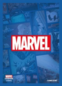 1. Gamegenic: MARVEL Art Sleeves (66 mm x 91 mm) - Koszulki na Karty - Blue 50+1 szt.