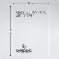 7. Gamegenic: MARVEL Art Sleeves (66 mm x 91 mm) - Koszulki na Karty - Captain Marvel 50+1 szt.