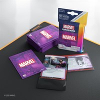 6. Gamegenic: MARVEL Art Sleeves (66 mm x 91 mm) - Koszulki na Karty - Purple 50+1 szt.