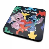 4. Zestaw Prezentowy Lilo & Stitch: Kubek + Podkładka + Brelok