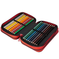 2. CoolPack Jumper 3 Piórnik Trzykomorowy z Wyposażeniem Gradient Cranberry F067756