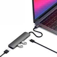 3. Satechi Aluminium Adapter Slim - Aluminiowy Adapter do Urządzeń Mobilnych USB-C Space Gray