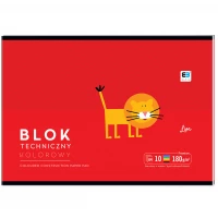 4. Interdruk Blok Techniczny Kolorowy A4 10 kartek 180g 236876