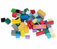 4. Mega Creative Klocki Drewniane Kolorowe 52szt 547674