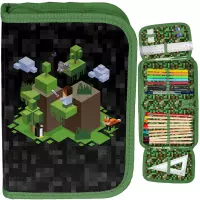 4. Paso Piórnik Dwuklapkowy z Wyposażeniem Pixel Green PP25PX-P001