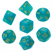2. Komplet kości REBEL RPG - Kamienie Księżycowe - Jaspis