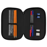 1. Starpak Piórnik Trzykomorowy z Wyposażeniem Pad Blue 552626