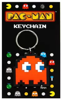 1. Brelok Gumowy Pac-man - Czerwony Duszek 