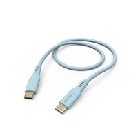 1. Hama Kabel Ładujący DATA "FLEXIBLE", USB-C - USB-C 1,5m Silikon Niebieski