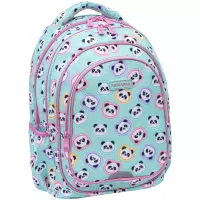 1. AstraBag Plecak Szkolny AB300 Minty Pandas 502025011