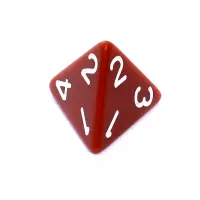 6. Komplet kości REBEL RPG - Matowe - Brązowe