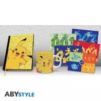 7. Zestaw Prezentowy Pokemon "Pikachu": notatnik A5 + Kubek + Zestaw pocztówek