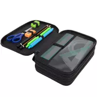 4. CoolPack Jumper 3 Piórnik Trzykomorowy Z Wyposażeniem Daisy Black F067817
