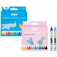 2. Interdruk Kredki Świecowe BEBE Kids 12 kolorów 326683