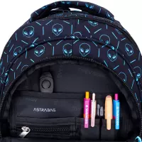 2. AstraBag Plecak Szkolny AB330 Neon UFO 502025012