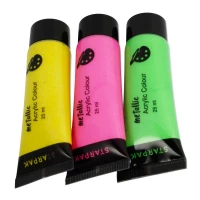 6. Starpak Farby Akrylowe Metaliczne 8 kolorów 25ml. 484980