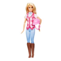 4. Mattel Barbie Dżokejka Malibu + Akcesoria HXJ38