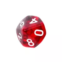 6. Komplet kości REBEL RPG - Kamienie Księżycowe - Bordo