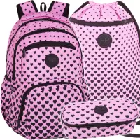 1. CoolPack Pick Plecak Szkolny Młodzieżowy Pink Marshmallow F099893 + Worek F070893 + Piórnik F062893