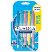 3. Paper Mate Długopis Automatyczny FlexGrip Ultra Pastel M 1.0 5 Sztuk 2172525