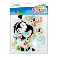 1. Craft With Fun Ozdoba Dekoracyjna Pingwin Śnieżka Samoprzylepne 463727