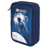 1. AstraBag Piórnik AC2 Dwukomorowy bez Wyposażenia Galaxy 503022047