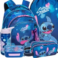 1. CoolPack Zestaw Szkolny Stitch Blue 5el Plecak F029780 + Worek F054780 + Piórnik F060780L