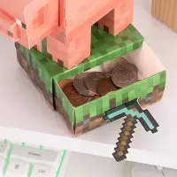 4. Zestaw do Samodzielnego Montażu Skarbonki Minecraft  - Świnka