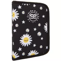 1. Coolpack Clipper Piórnik Dwuklapkowy Bez Wyposażenia Daisy Black F076817