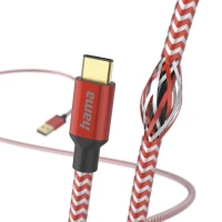 2. Hama Kabel Ładujący DATA "REFLECTED" USB Type-C - USB-A 1.5m Czerwony