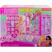4. Mattel Lalka Barbie + Garderoba Szafa + Akcesoria HXD58 