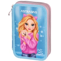 3. AstraBag Piórnik Trzykomorowy z Wyposażeniem AC31 Top Teens Sofi 503022059