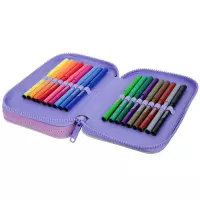 3. CoolPack Jumper 2 Piórnik Dwukomorowy Z Wyposażeniem White Bunny F066833