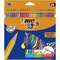 3. Bic Kredki Heksagonalne Evolution Stripes 24 Kolory 499133