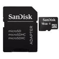 1. SanDisk MicroSDHC 16GB Card + SD Adapter
