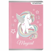 5. STARPAK Zeszyt A5 W Kratkę 16 kartek Unicorn 479727