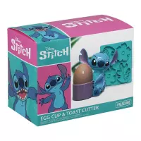1. Zestaw Disney Stitch: Podstawka do jajka + foremka do tostów