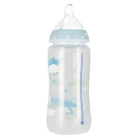 3. Nuk Butelka 300ml 0-6m First Choice+ Smoczek Silikonowy M Niebieska 527910