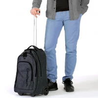 7. CoolPack Summit Plecak Szkolny Na Kółkach Snow Black E85020