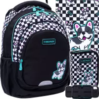 1. Head Zestaw Szkolny Cute Puppy 3el. Plecak 502025023 + Worek 507025011 + Piórnik 503025029