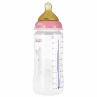 2. Nuk Butelka z Wskaźnikiem temp. 300 ml 0-6m First Choice+ Różowa 528762