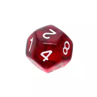 8. Komplet kości REBEL RPG - Kamienie Księżycowe - Bordo